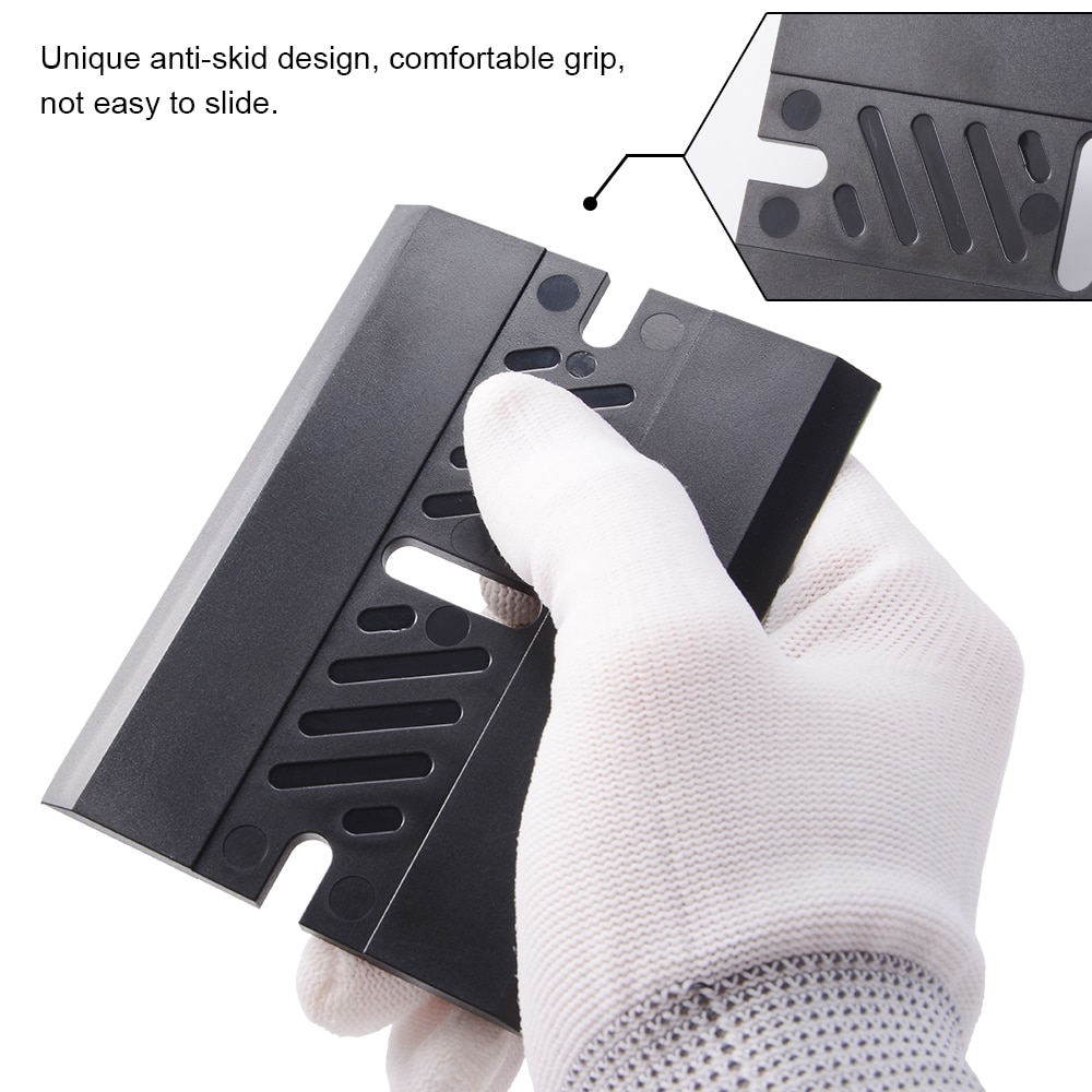 Foshio 3 stuks vinyl wrap rakel auto gereedschap koolstofvezel folie wrap schraper zachte raamfolie applicator tool sticker remover