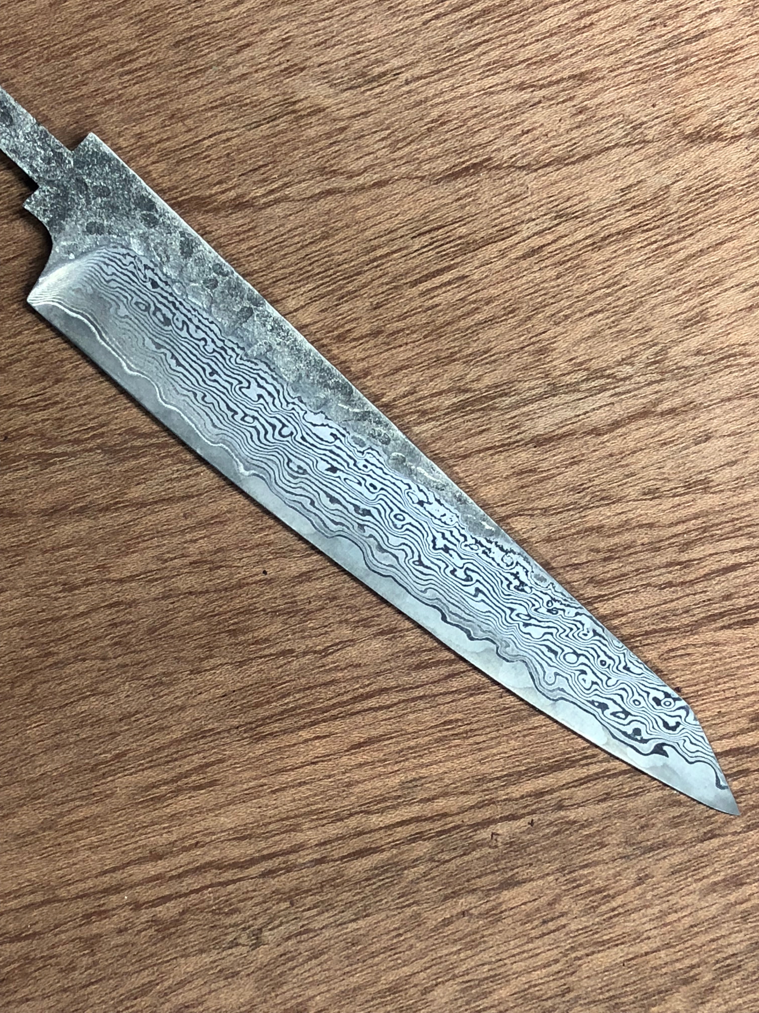 Trebearbeidingsprosjekt - gyuto kokkekniv tom japansk premium  vg10 damask 67 lag smidd stål - ingen logo gyut