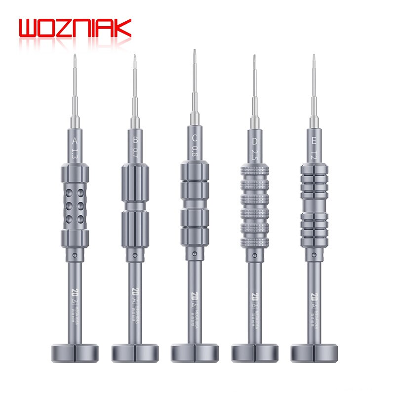 QIANLI MEGA-IDEA 2D Precise Screwdriver For iPhone Android Mobile Phone Repair Disassemble Bolt driver Tools Kit: 5PCS 1SET