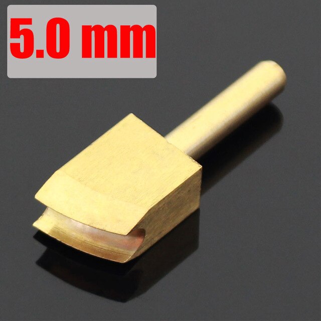 Dispositif électrique de sertissage et de chauffage du cuir, outil pour sceller les bords en laiton, outils électriques de décoration des bords du cuir: 5.0mm