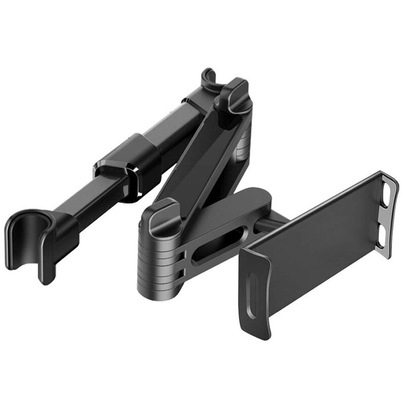 Auto hoofdsteun houder, universele 360 ° draaibare verstelbare auto achterbank houder tablet hoofdsteun houder voor 4-11 inch tablets mobiele telefoon