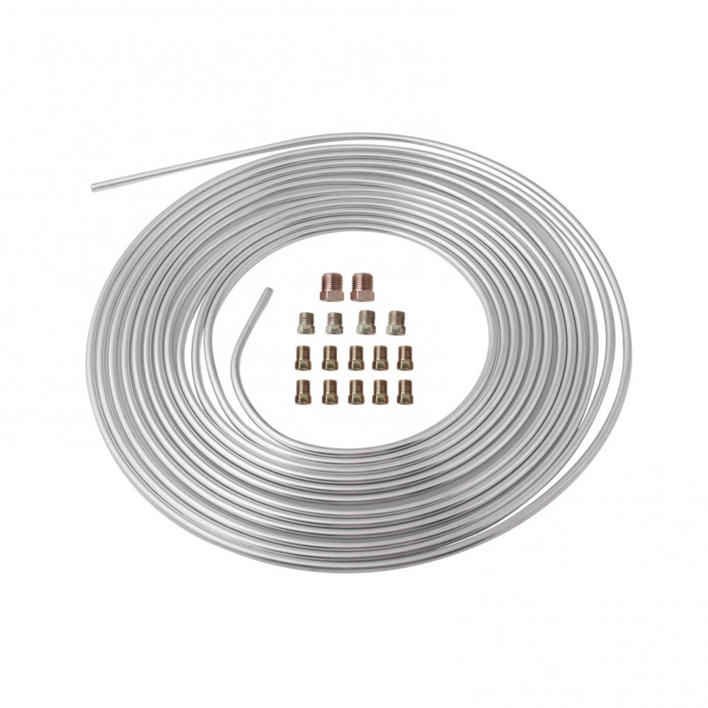 Universal Car Brake Line Replacement Tubing Coil Fitting Kit Anti-rust Tube