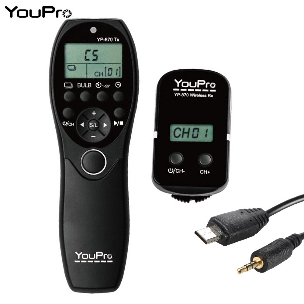 Rilascio senza fili dell&#39;otturatore del telecomando del temporizzatore 2.4G per Sony A7 A9 A7R A7S A7SII A7RII A7M3 A58 A6500 A6300 A6600 A5100 RM-VPR1