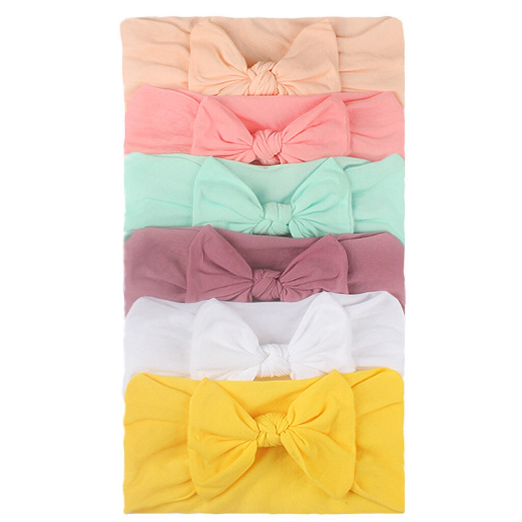 Girls Baby Toddler Turban Headband Hair Band Bow 5pcs Accessories Headwear Hair Accessoires Kids Резинки Для Волос Headband