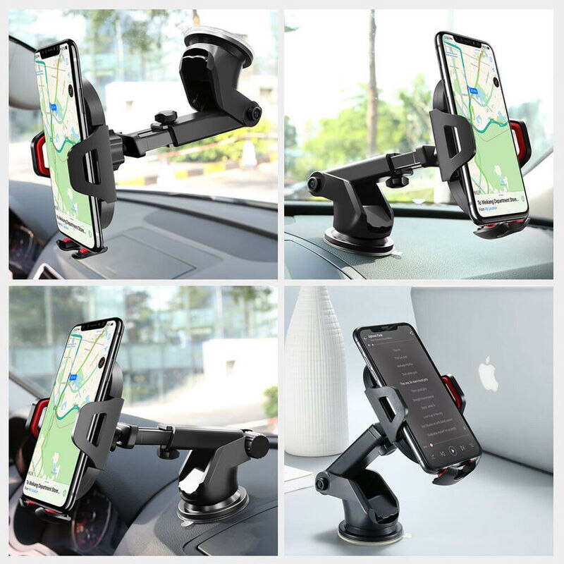 Universele Zuignap Auto Telefoon Houder Instrument Panel Voorruit Sterke Sucker 360 Rotatie Verstelbare Beugel Stand