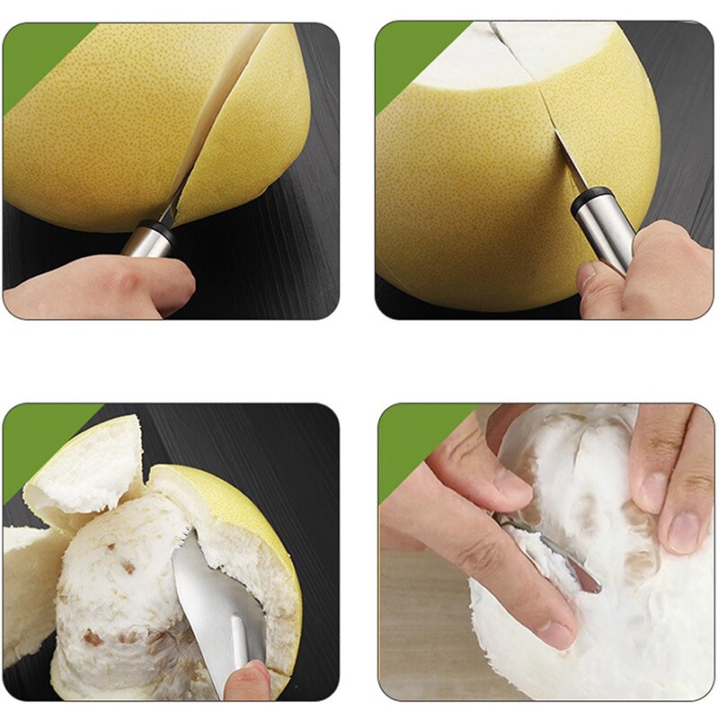 Stainless Steel Lemons Orange Citrus Opener Peeler Remover Slicer Cutter Quickly Tomato Fruit Peeling Tool Kitchen Peeler