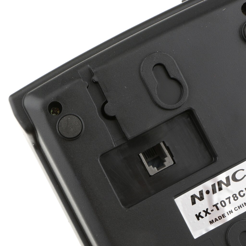 Landline-Corded Phone Home Telephone Desk Mountable W/ Phone-Line Black