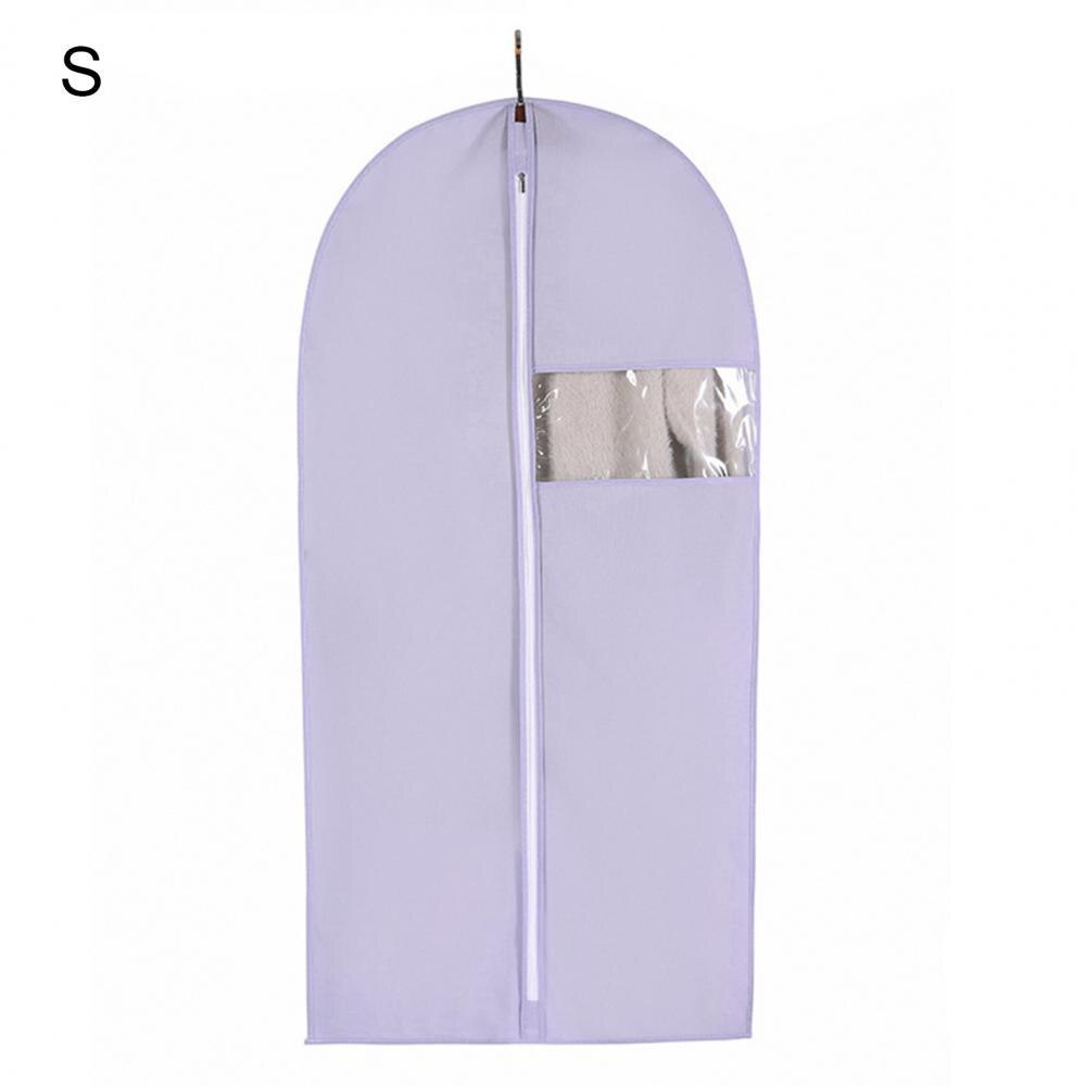 Bequem Non Woven Stoff Tuch Mantel Wiederverwendbare Staub-Proof Kleidung Abdeckung für Anzüge Kleidung Hängen Tasche: Taro Purple / S