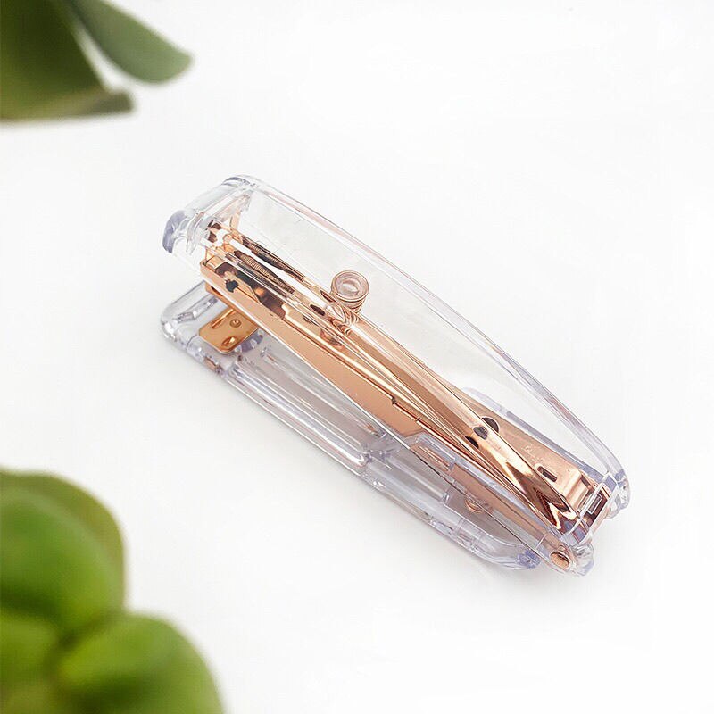 Rose Gold Stapler Edition Metal Manual Staplers Office Accessories School Stationery Supplies: A