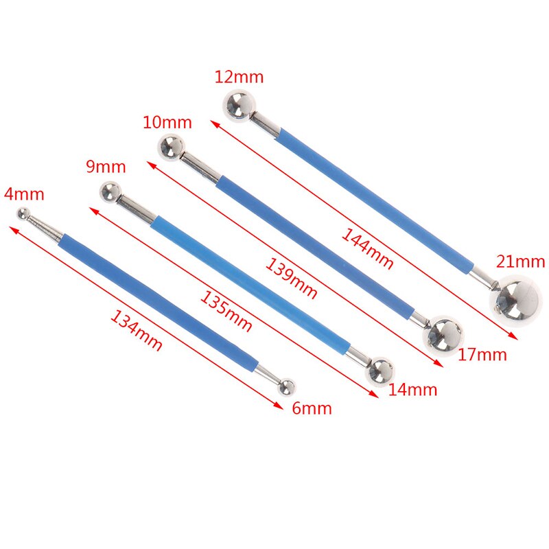 4 st dubbelstålpressad kulplattor injekteringsverktyg reparera stick skrapverktyg