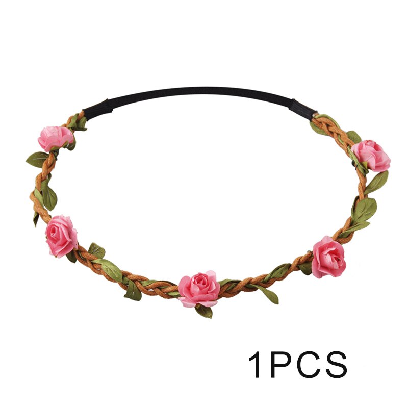 rose garland bridal tiara European hair styling rope dIY travel jewelry: 3