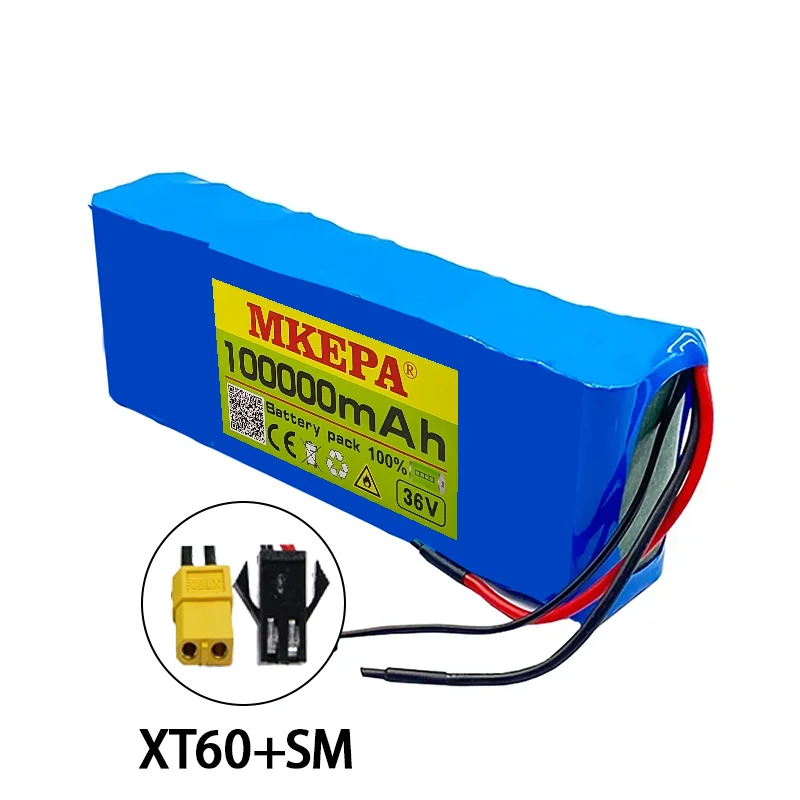 10S2P 36V 100000 MAh 42V Elektrische Scooter Batterij Lithium Elektrische Scooter 800W Elektrische Scooter Batterij 10s2p 36V Batterij: Deep Blue