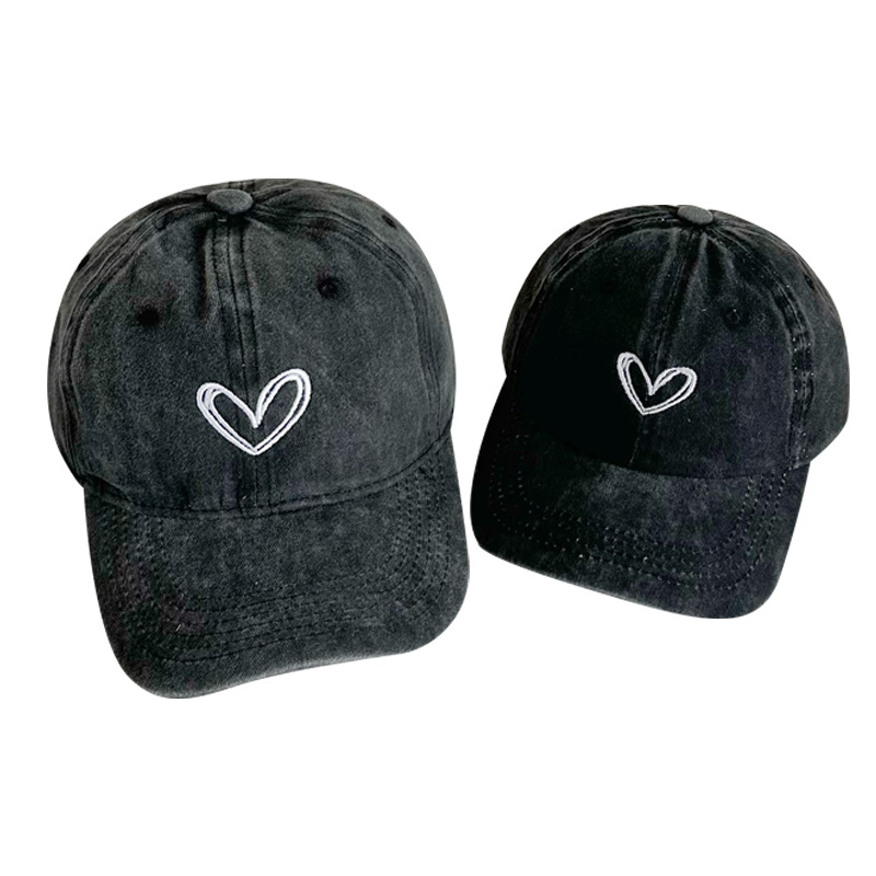 Family Matching Soft Washed Cotton Baseball Caps Korean Style Casual Autumn Winter Outdoor Hats for Men Women And Children