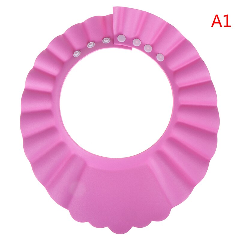 Gorro de baño de bebé duradero con visera ajustable para ducha de bebé protector de ojos a prueba de agua Escudo de lavado de cabello para niños