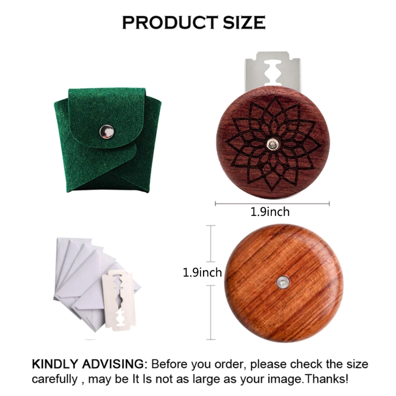 Houten Brood Mes Scheermes Cutter Met Opbergtas Ronde Brood Lame Deeg Scoren Snijden Tool Voor Diy Zuurdesem Brood X7XD