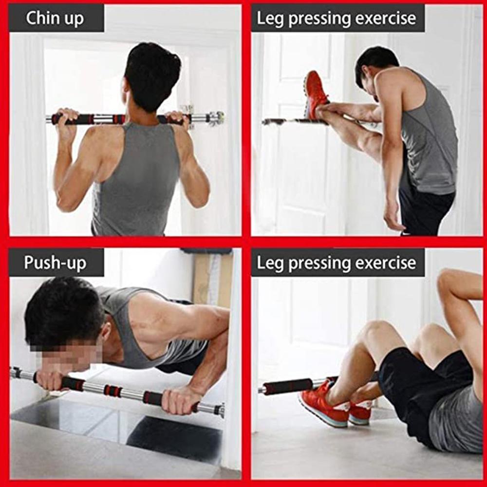 Door Horizontal Bar Family Pull-Up Device Home Single Bar Anti Slip Wall Horizontal Bar Multi-Functional Door Frame Trainer