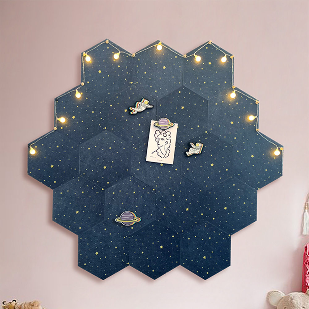 6 Pcs Vilt Prikbord Foto Thuis Wanddecoratie Planning Agenda Board Star Print Decor Kurk Prikbord Puzzel