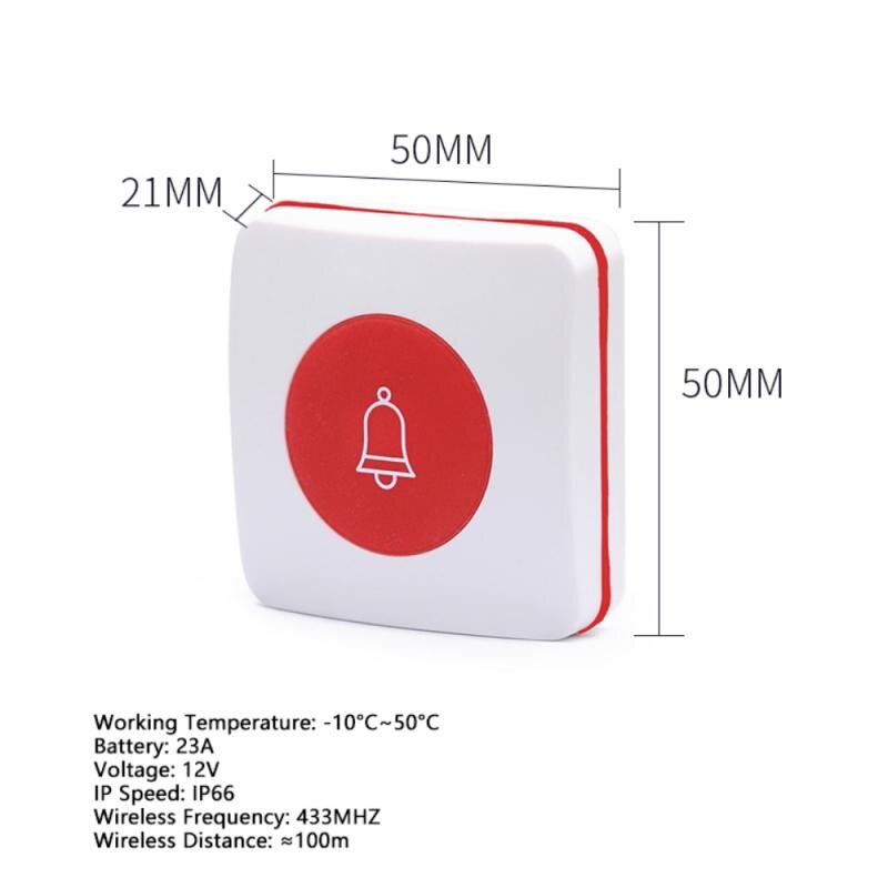 Wireless Sensor Doorbell Smart Human Body Induction Door Bell Alert Chime Alarm Burglar Doorbell Emergency Call For The Aged