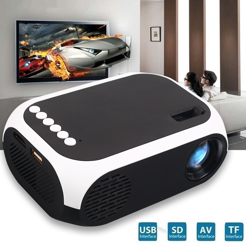 Portable HD LCD Projector AV/USB/HDMI Media Player Multimedia BLJ-111 3D HDMI 2500lums Home Theater HD Video Projector