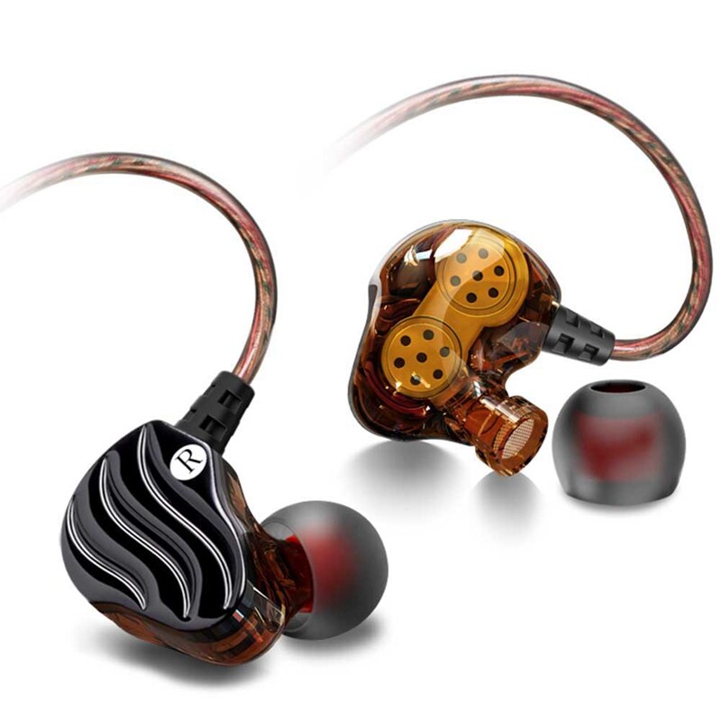 Qkz KD4 In-Oor Subwoofer Hoofdtelefoon Mobiele Telefoon Muziek MP3 Dual Unit Subwoofer Hoofdtelefoon