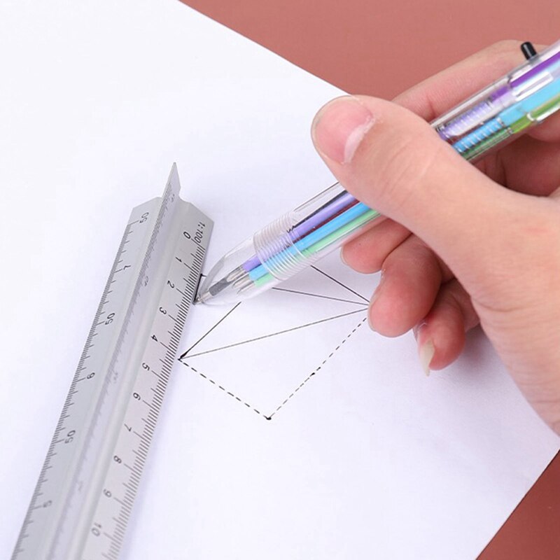 Architect Scale Ruler 30cm Aluminium Alloy -GradeTriangular Drafting Ruler for Architect Civil Drawing Accessories