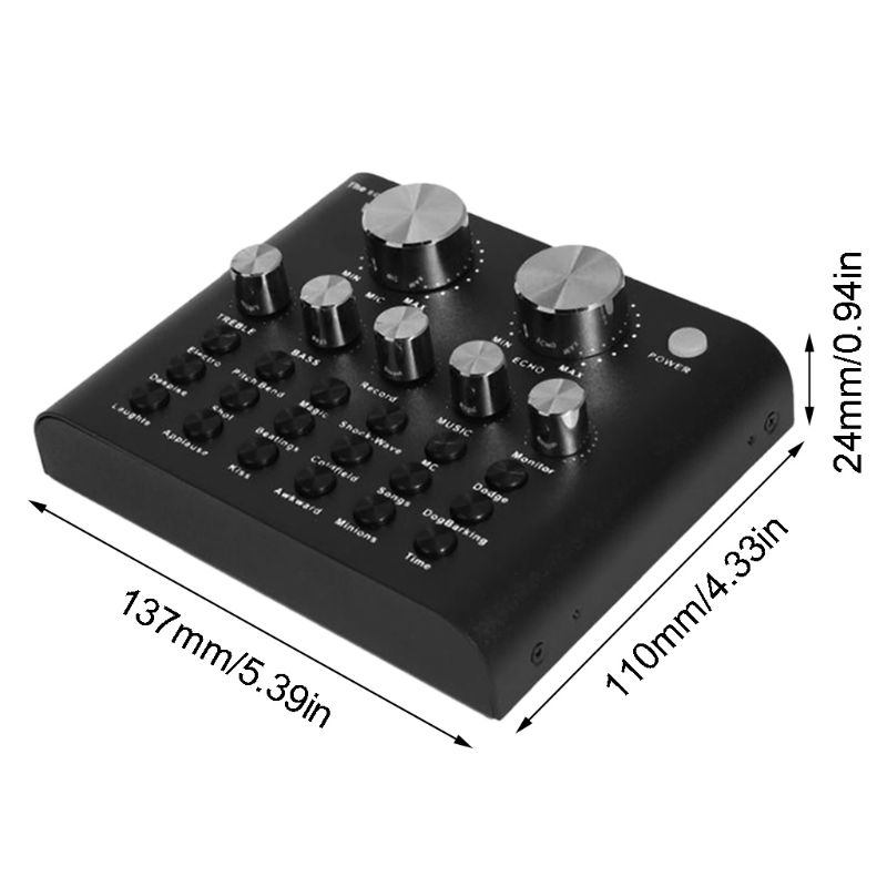Audio Usb Headset Microfoon Geluidskaart Elektrische Sound Broadcast Webcast Apparaat Voor Telefoon Computer Pc