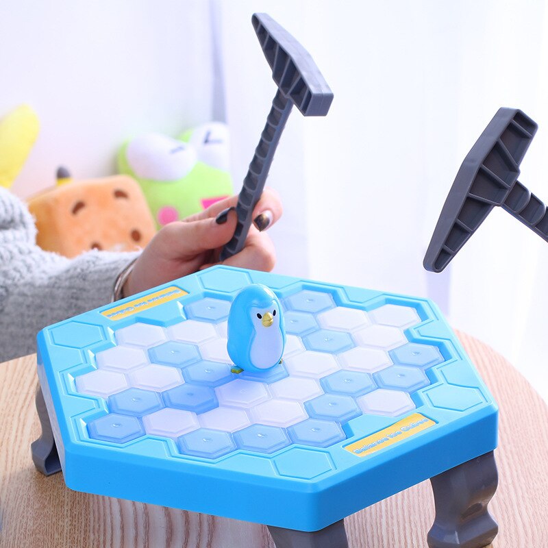 1 Set Kleine Besparen Pinguïn Val Ice Breaker Spel Blok Speelgoed Grappige Kinderen Kids EIG88