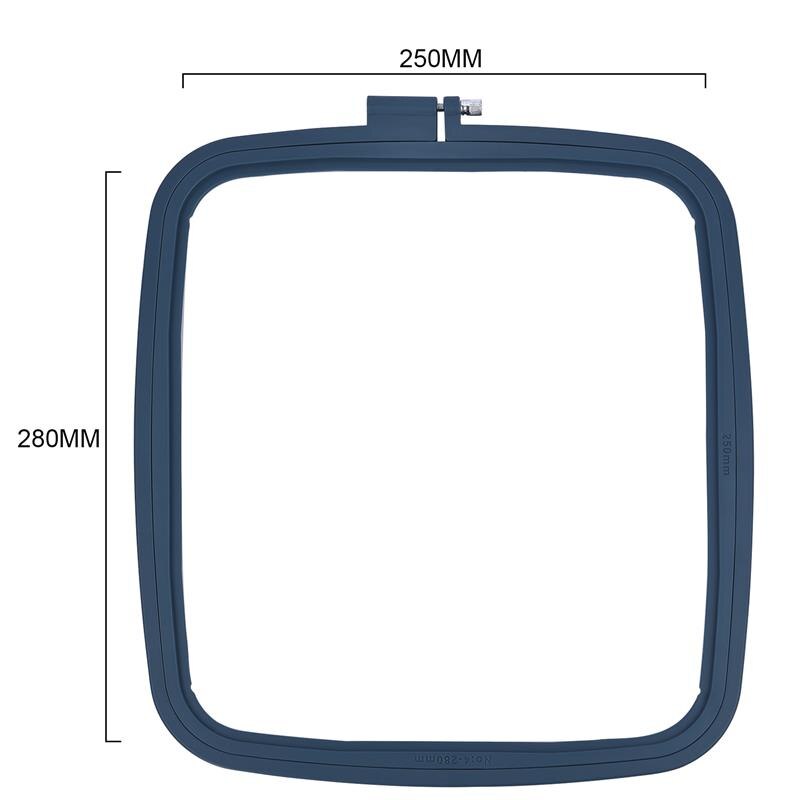 Herramienta de costura, conjunto de marco de aros de bordado de Color madera ovalado redondo, anillos de aro de bordado de plástico para manualidades con aguja de punto de cruz DIY: Negro