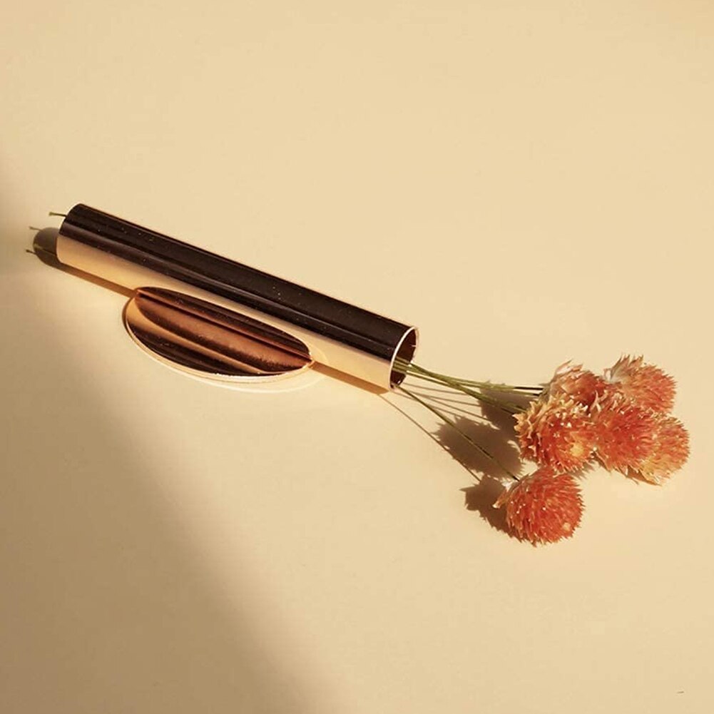 1Pc Nordic Stijl Metalen Muur Bloem Buis Vaas Creatieve Muur Bloem Apparaat Non Geperforeerde Woonkamer Wanddecoratie Hanger