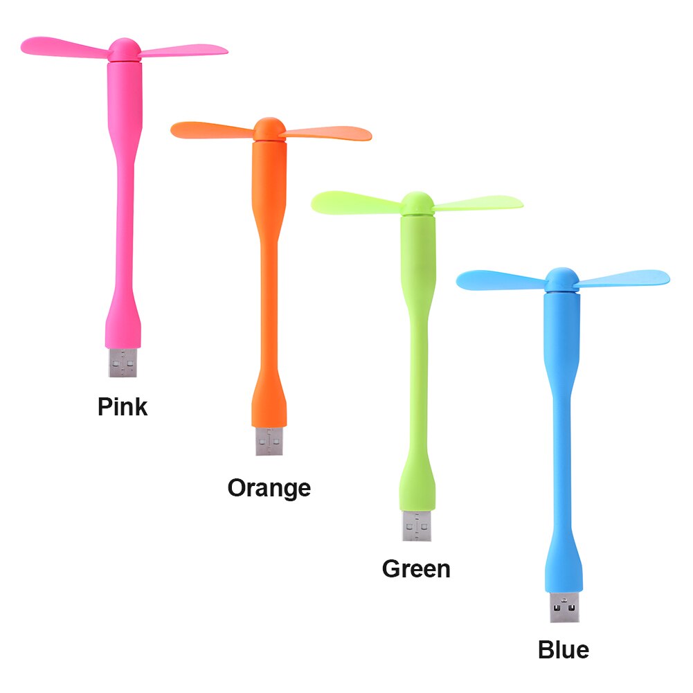 USB Fan Flexible Portable Mini Fan For Power Bank Notebook Computer Summer Gadget