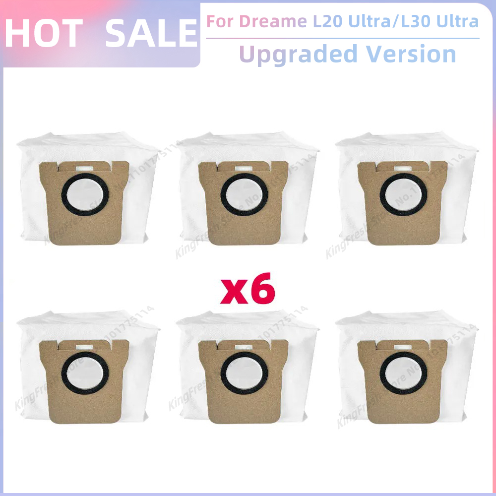 Fit For Dreame L20 Ultra / L20 Ultra Complete RLX41CE / L30 Ultra Parts Main Roller Side Brush Hepa Filter Mop Cloth Dust Bag: grey