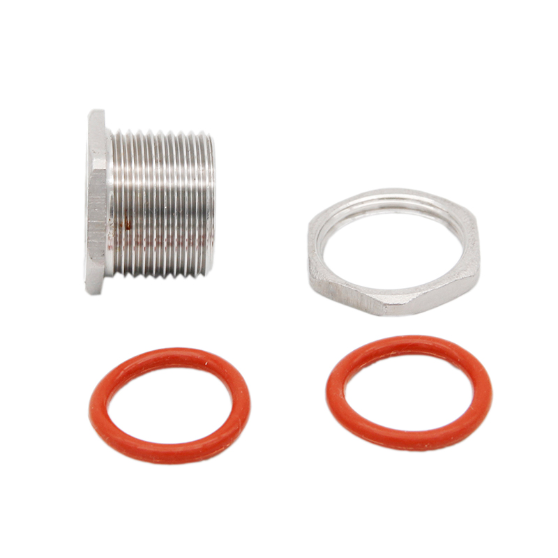 Stainless Steel ThruWall Weldless Bulkhead 1/2"NPT Food Grade Silicone Oring Homebrew Brewer