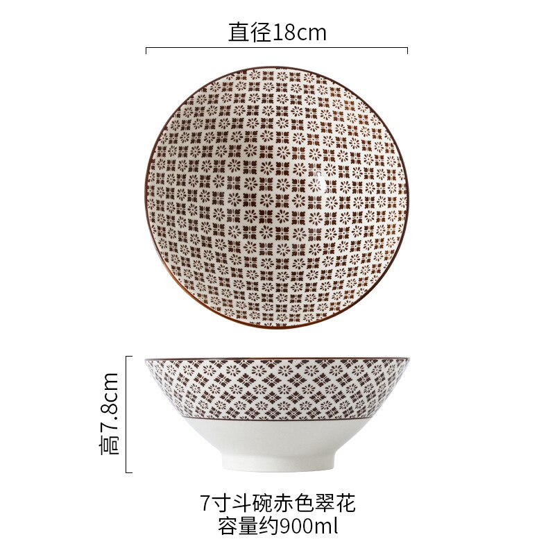 Salade Soep Ramen Kom, 32 Oz Stapelbaar Ronde Fijn Porselein Granen Pasta Serveerschaal, grote Capaciteit Microwavable Keramische Bowls: N