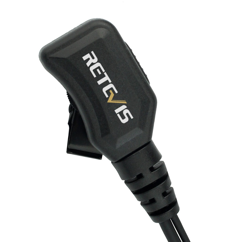 10pcs G Type PTT Walkie Talkie Retevis R-111 Headset Volume PU Wire Tensile For Kenwood Retevis For Baofeng For TYT Radio C9037