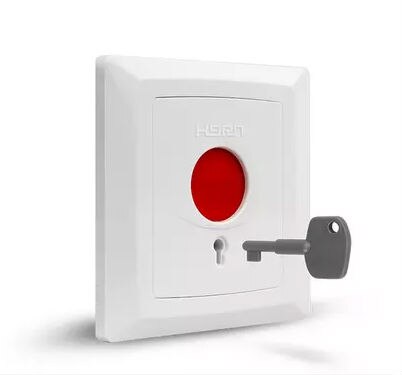 Emergency Panic Button Fire Switch NO NC COM Security Key Reset for Alarm HO-01B +