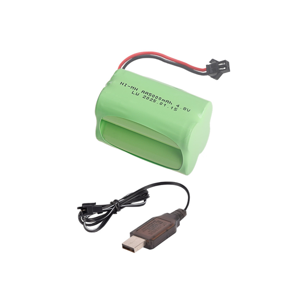 5000 4,8v rechargeable nimh battery for rc cars, robots, tanks, ships, toy parts, t-models with  sm2p- connectors , , aa 4,8v battery packs