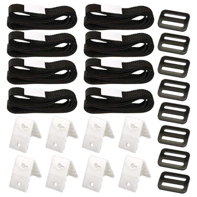 8 Pcs Universal Swimming Pool Cover Roller Attachment Straps Kit Outdoor Gear