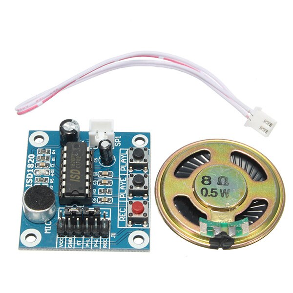 Módulo de voz CLIATE 3 piezas 3-5 V módulo de grabación módulo de reproducción altavoz para Arduino SCM Control Loop/Jog /solo jugar