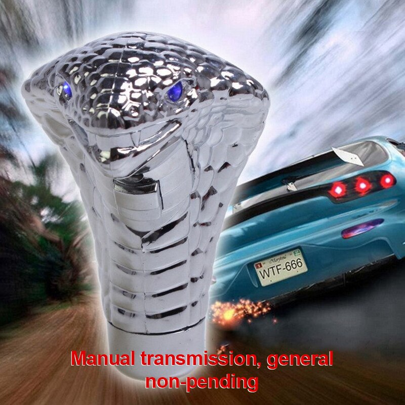 Auto Manual Pookknop Stick Shifter Lever Knop Auto Vervangende Onderdelen Handgeschakelde Transmissies Universele Cobra Slang Hoofd