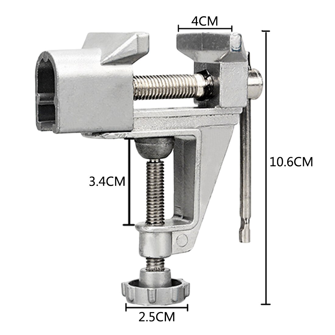 Mini 30mm Table Screw Vise Universal Bench Vise Aluminium Alloy Bench Clamp Screw Vise for DIY Craft Mold Fixed Repair Tool