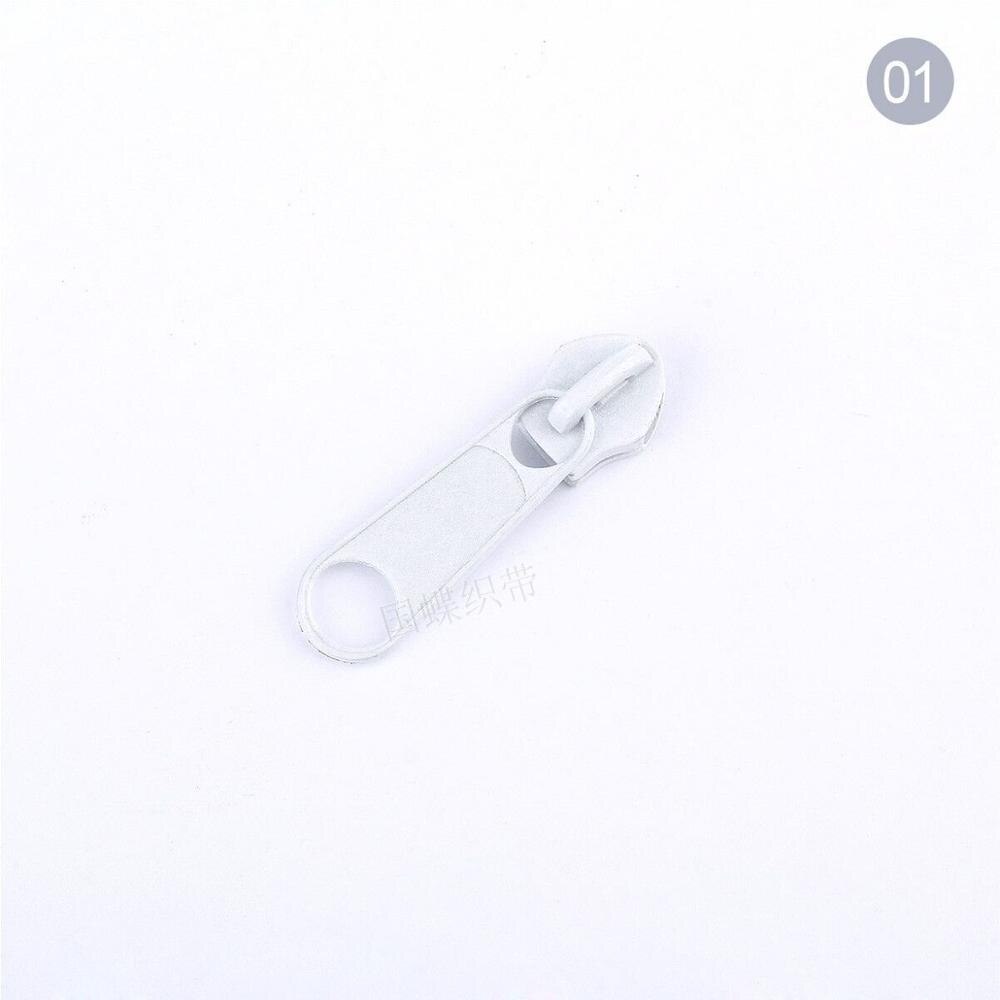 Deslizador de cremallera de Metal para manualidades, Kit de reparación de cremalleras con cabeza extractora de nailon, bolsa de ropa y maleta, accesorios DIY, 30 unidades, 5 #: 01 30pcs