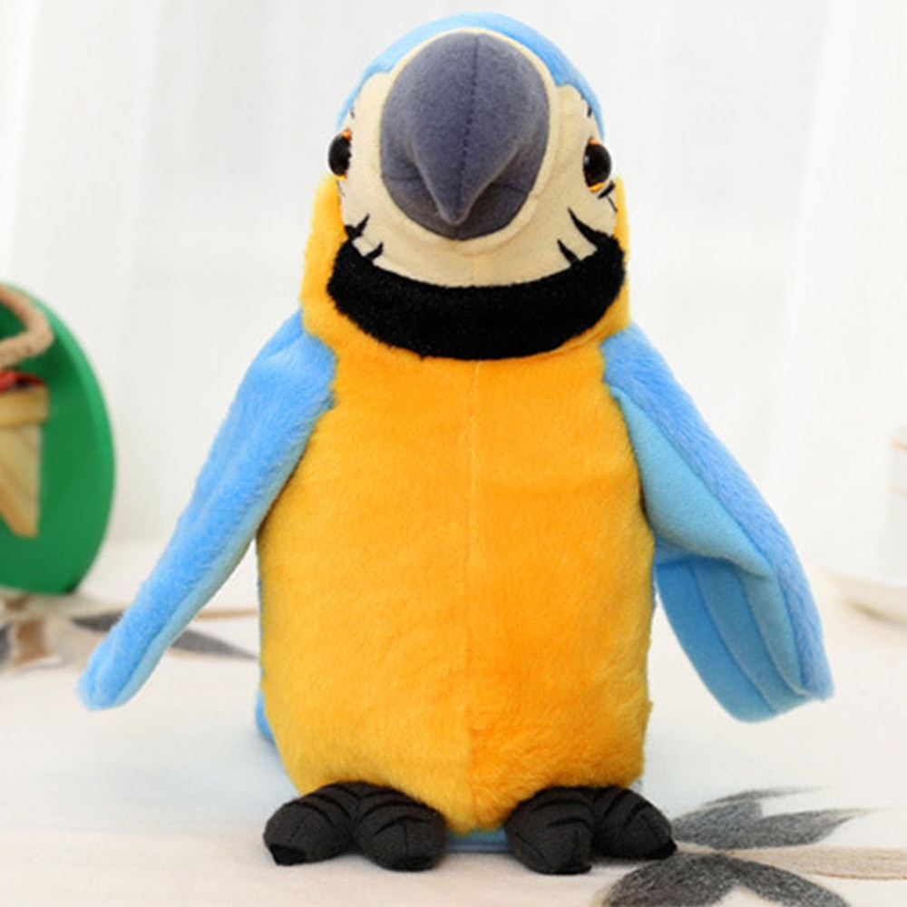 Kids Electronic Pets Talking Parrot Toys Funny Sound Record Plush Parrot Christmas for Children Educational toys