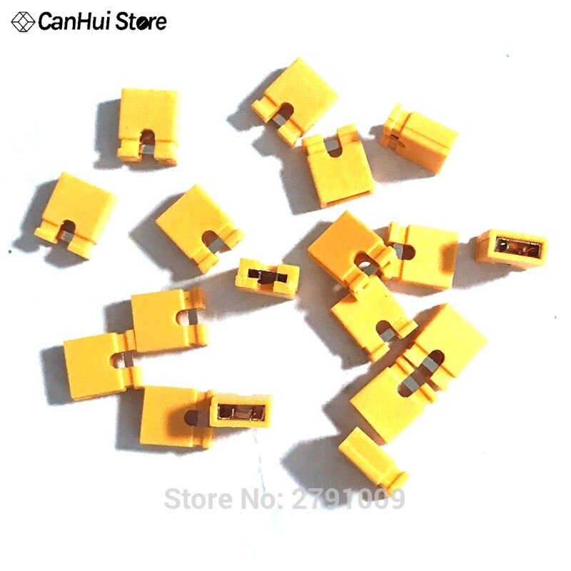 600 STKS 6 Kleur Elke 100 STKS Connector cap 2.54mm Standaard Circuit Board Jumper Cap Shunts Short Circuit Cap korte Verbinding Blok