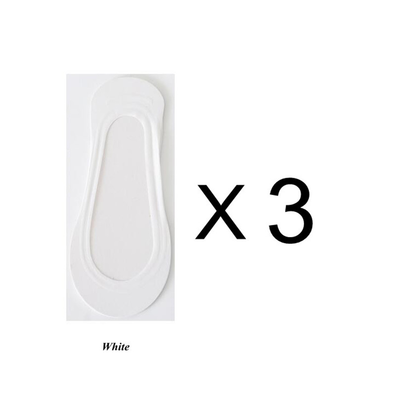 3 Pairs Anti-slip Boat Socks for Women Summer Autumn Cute Candy Color Ice Silk Socks Invisible Low Cut Thin Ankle Socks: H
