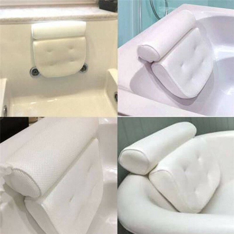 Luxury Home Bath Pillow Deep Cushion Non Slip Luxury Bathtub Neck Support