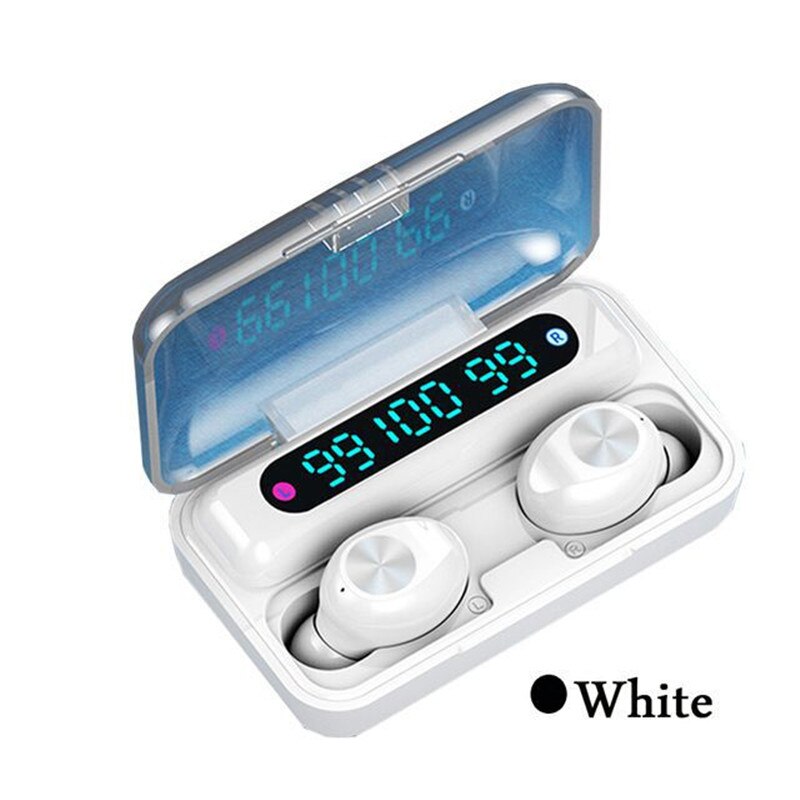 touch bluetooth earphone earphones Power display wireless earphones tws auriculares auriculares inalambricos earbuds F9 5.0