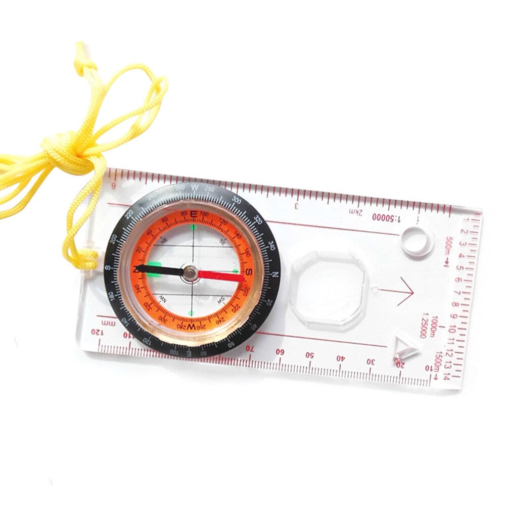 Scout Hiking Camping Compass Map Compass Reading Orienteering Ruler Portable Survival Tool For Walking Camping Mountaineering