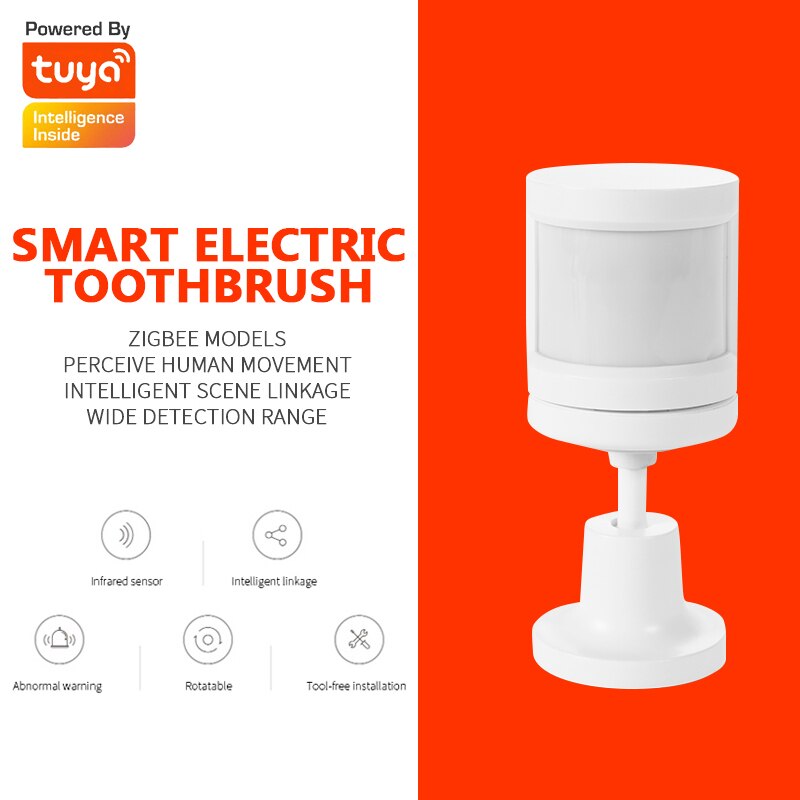 Smart Tuya Zigbee Body Sensor With Foot Stand Motion Detection With Tuya Zigbee Hub Human Body Movement Detect Smart PIR Sensor