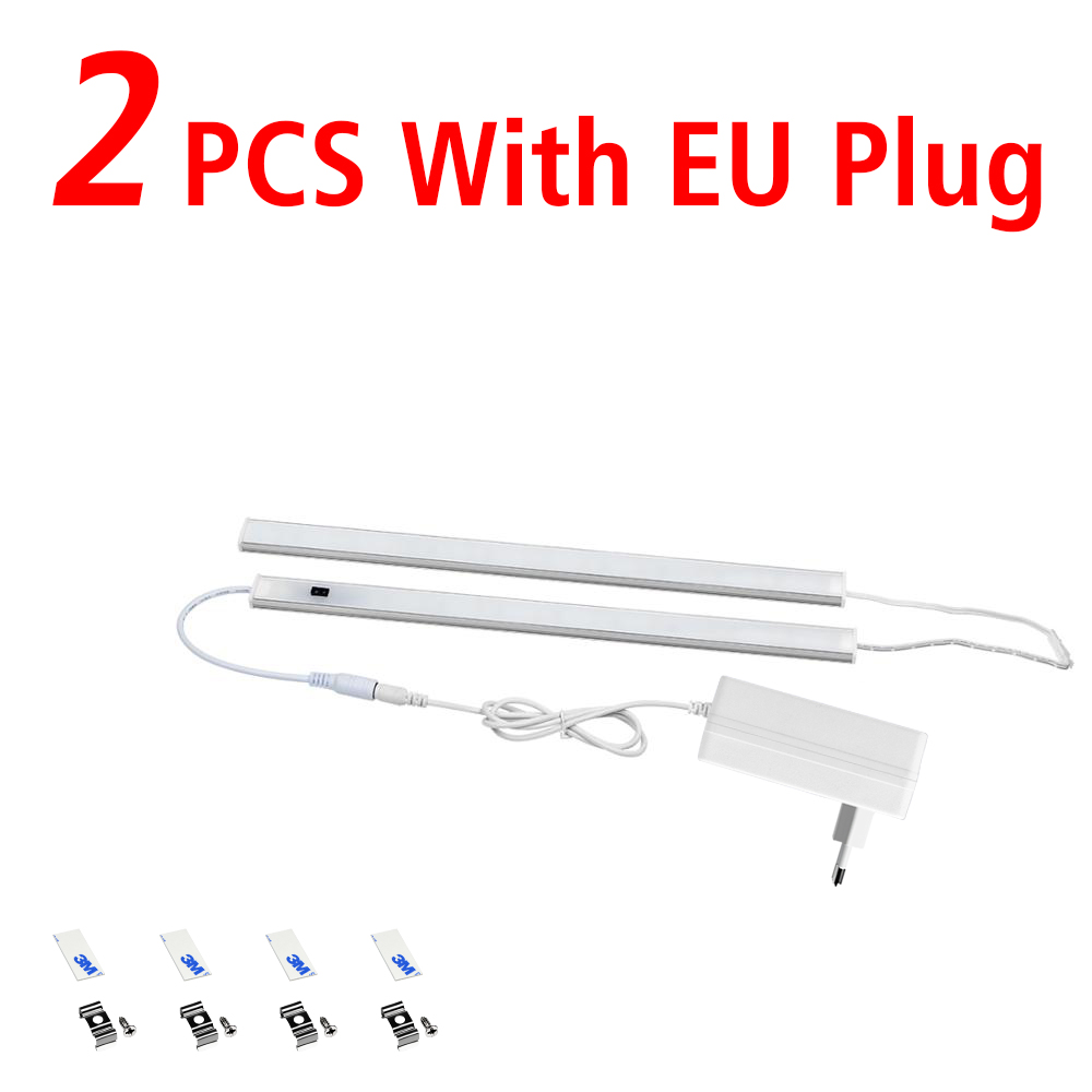 Sensor LED Bar Lamp 1-5PCS Serie Verbinding voor Keukenkast Garderobe Hand Sweep Licht Zwaaien Bewegingsdetectie DC12V -EU Plug: YELLOW / orange