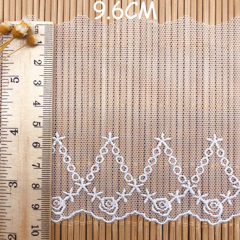 Accesorios de ropa para novia, velo de boda, tejido de costura, malla de cintas de encaje, bordado, estrella de encaje, de flores, Lolita